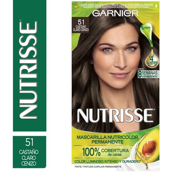 Hero image pack tono Tono 51 Castaño Claro Ceniza Nutrisse Regular